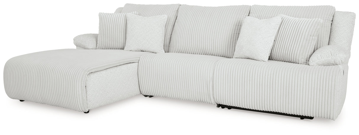 Top Tier 3-Piece Reclining Sectional Sofa Chaise