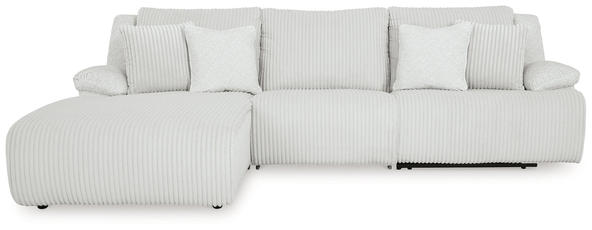 Top Tier 3-Piece Reclining Sectional Sofa Chaise