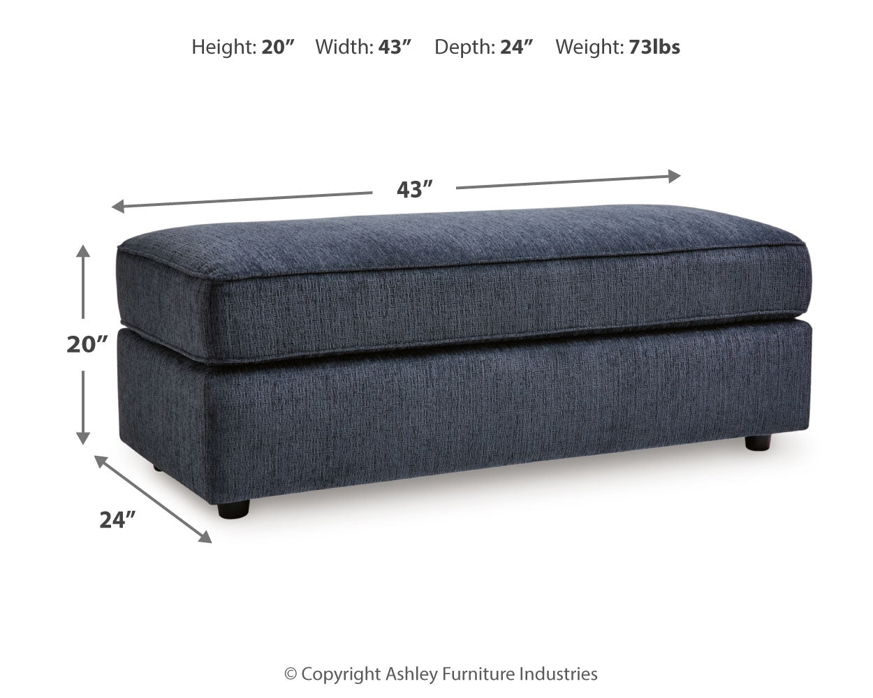 Albar Place Oversized Accent Ottoman