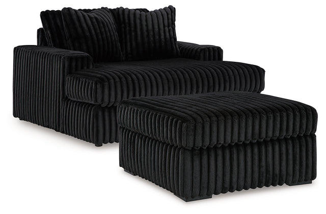 Furniture City Houma - Ashley Furniture - Midnight-Madness Oversized Chaise and Oversized Accent Ottoman - Oversized Chaise and Oversized Accent Ottoman - 98103U10