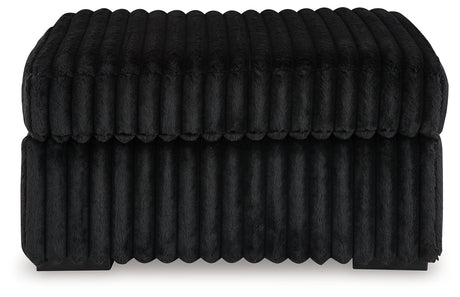 Furniture City Houma - Ashley Furniture - Midnight-Madness 2-Piece Sectional and Oversized Accent Ottoman - 2-Piece Sectional and Oversized Accent Ottoman / Onyx - 98103U4