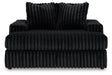 Furniture City Houma - Ashley Furniture - Midnight-Madness Super Chaise and Oversized Chaise - Super Chaise and Oversized Chaise / Onyx - 98103U12