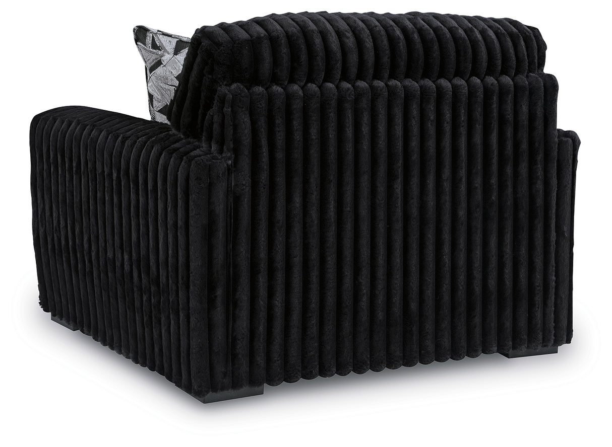 Midnight-Madness Oversized Chair