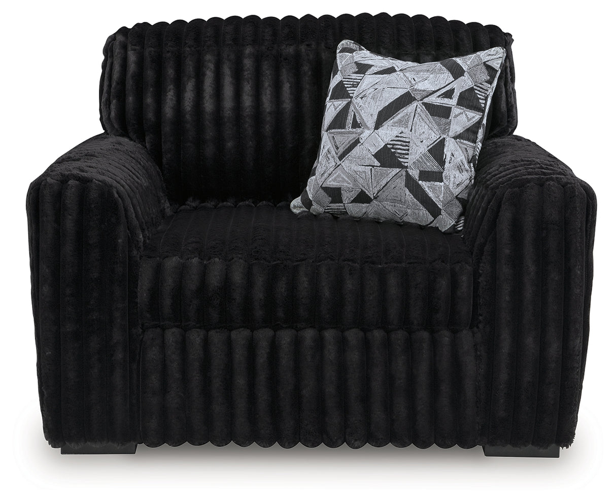 Midnight-Madness Sofa, Loveseat and Oversized Chair
