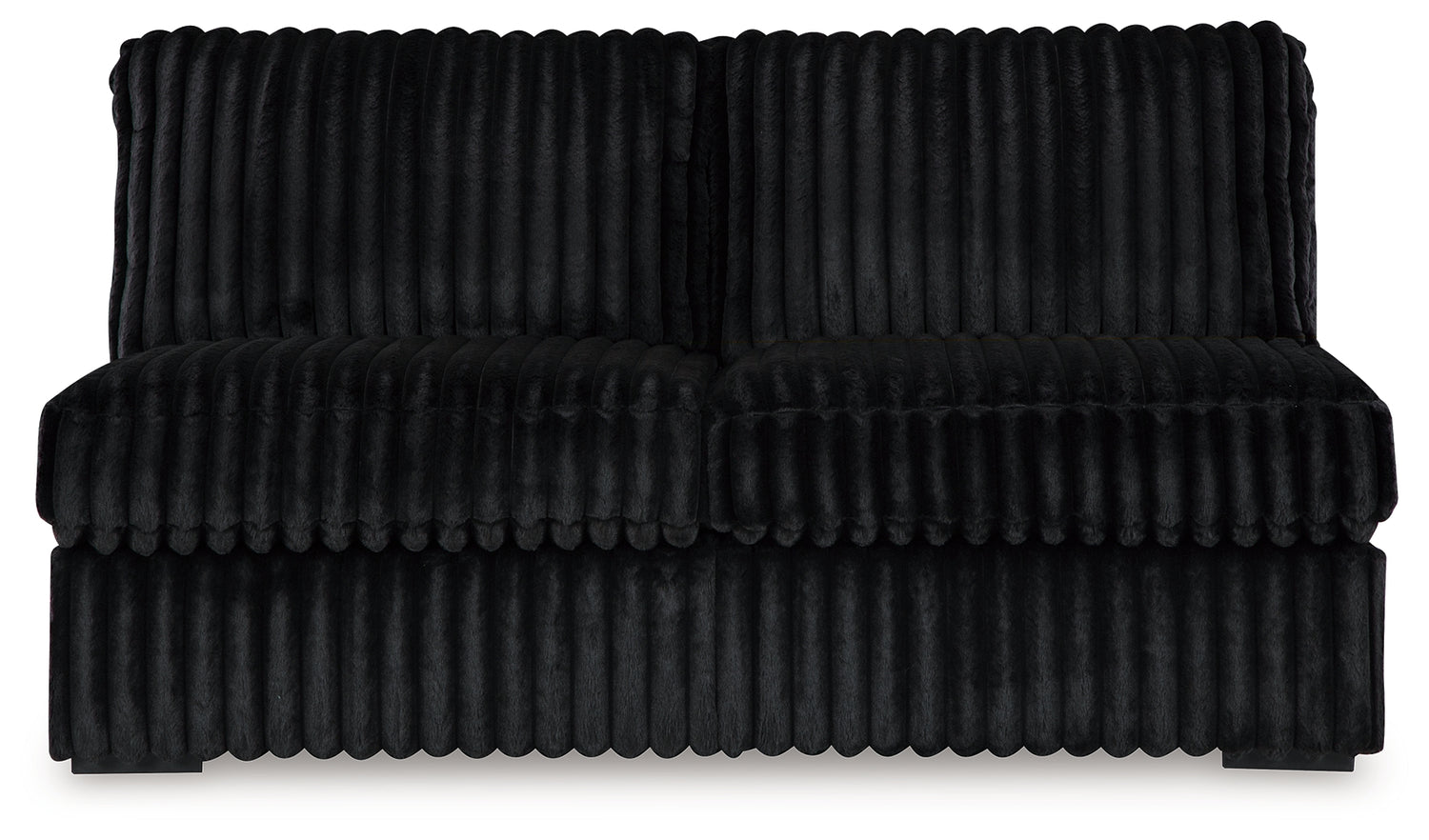 Midnight-Madness 4-Piece Sectional and Oversized Accent Ottoman