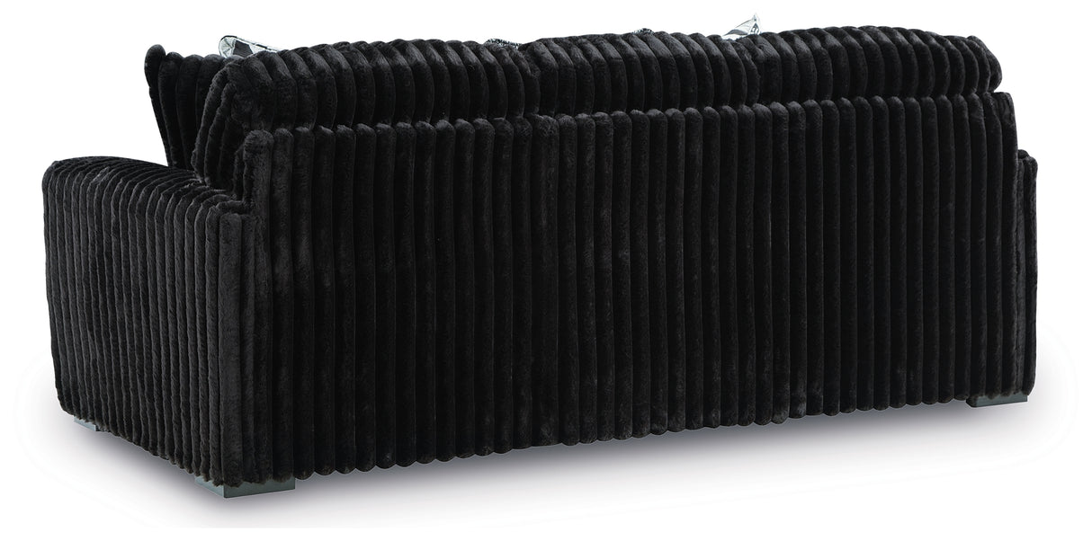 Midnight-Madness Sofa, Loveseat and Oversized Ottoman