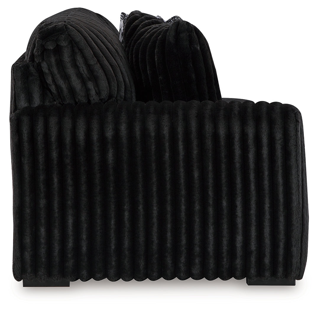 Midnight-Madness 2-Piece Sectional and Oversized Chaise