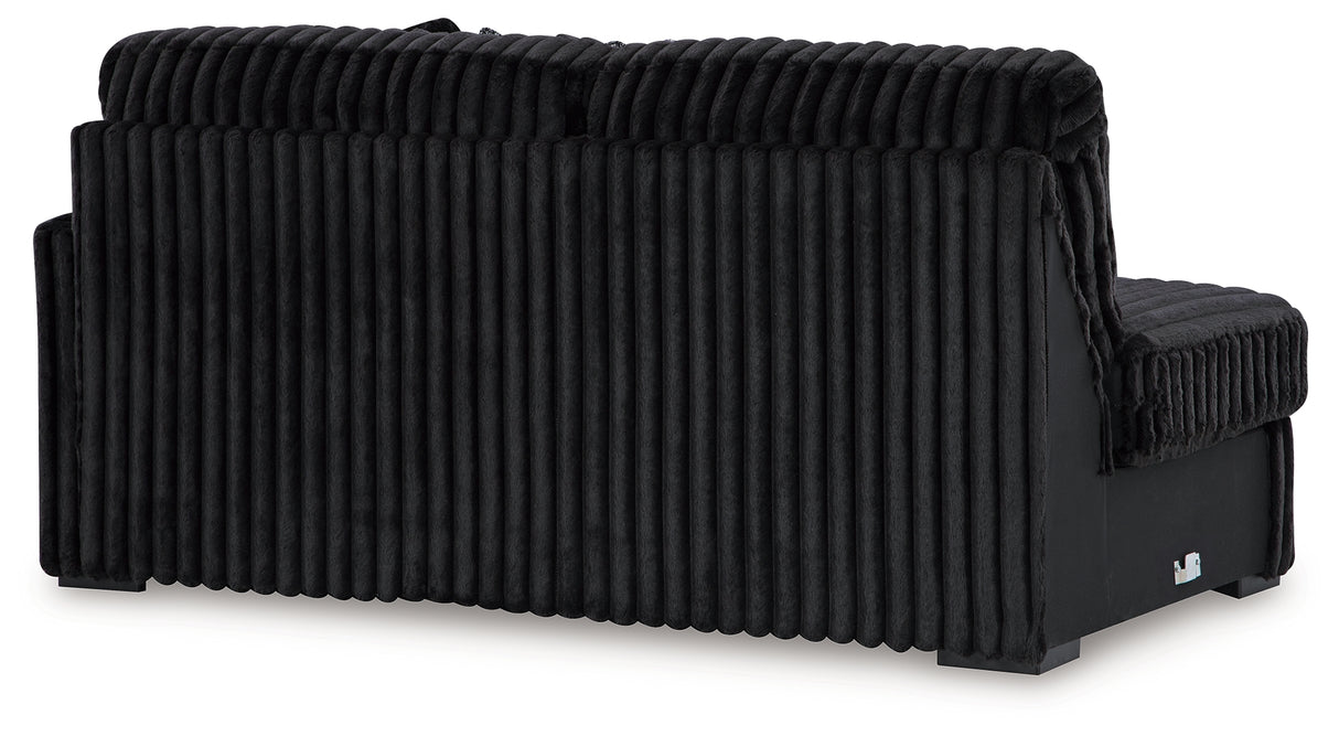 Midnight-Madness 4-Piece Sectional and Ottoman