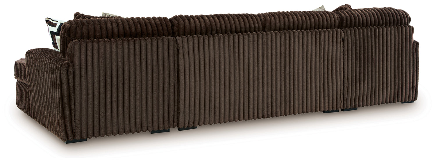 Midnight-Madness 3-Piece Sectional with Chaise