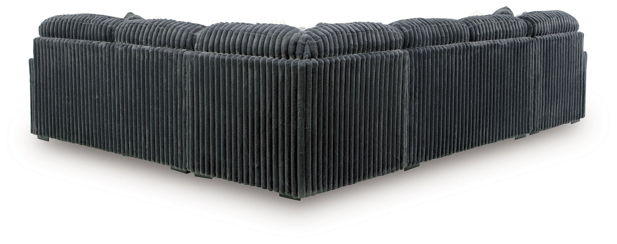 Midnight-Madness 4-Piece Sectional with Chaise