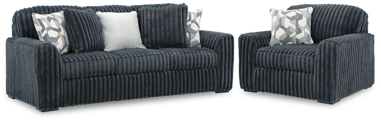 Furniture City Houma - Ashley Furniture - Midnight-Madness Sofa and Oversized Chair - Sofa and Oversized Chair - 98105U3