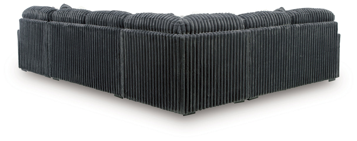 Midnight-Madness 4-Piece Sectional with Chaise