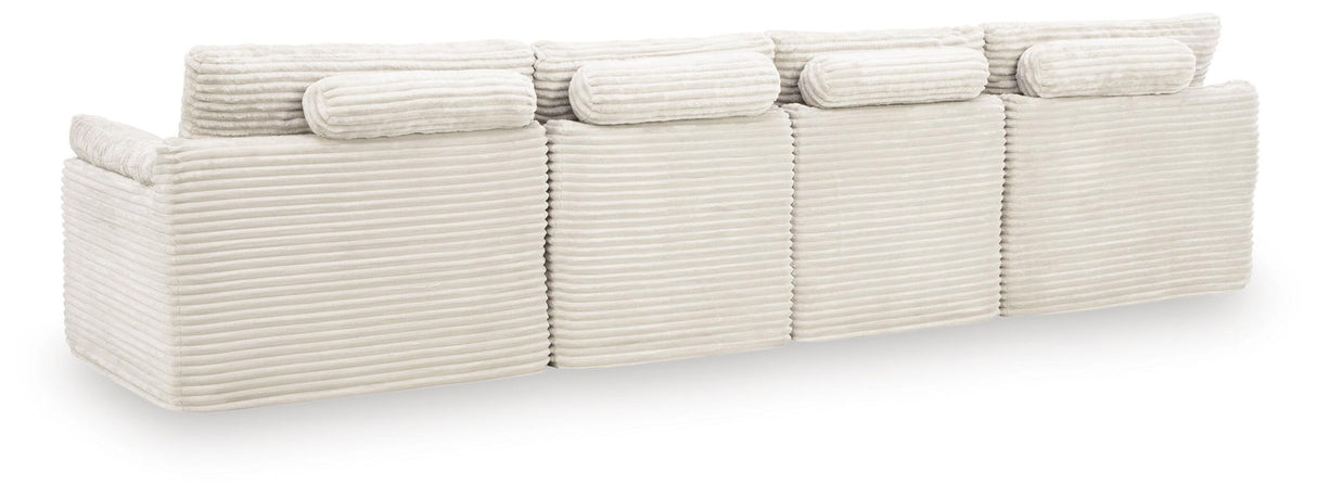 Fannin - 4-Piece Sectional With Ottoman - Ivory