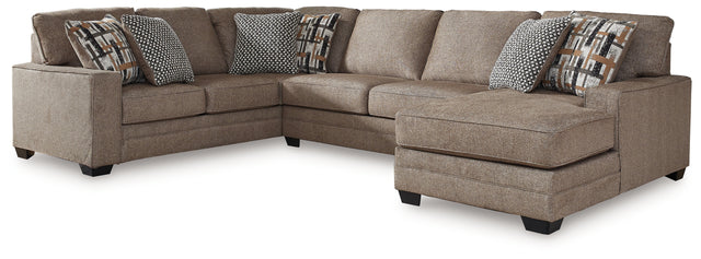 Furniture City Houma - Ashley Furniture - Cannonbrook 3-Piece Sectional with Chaise - RAF 3-Piece Sectional with Chaise / Nutmeg - 98201S1