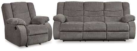 Furniture City Houma - Ashley Furniture - Tulen Reclining Sofa and Recliner - Reclining Sofa and Recliner - 98606U2