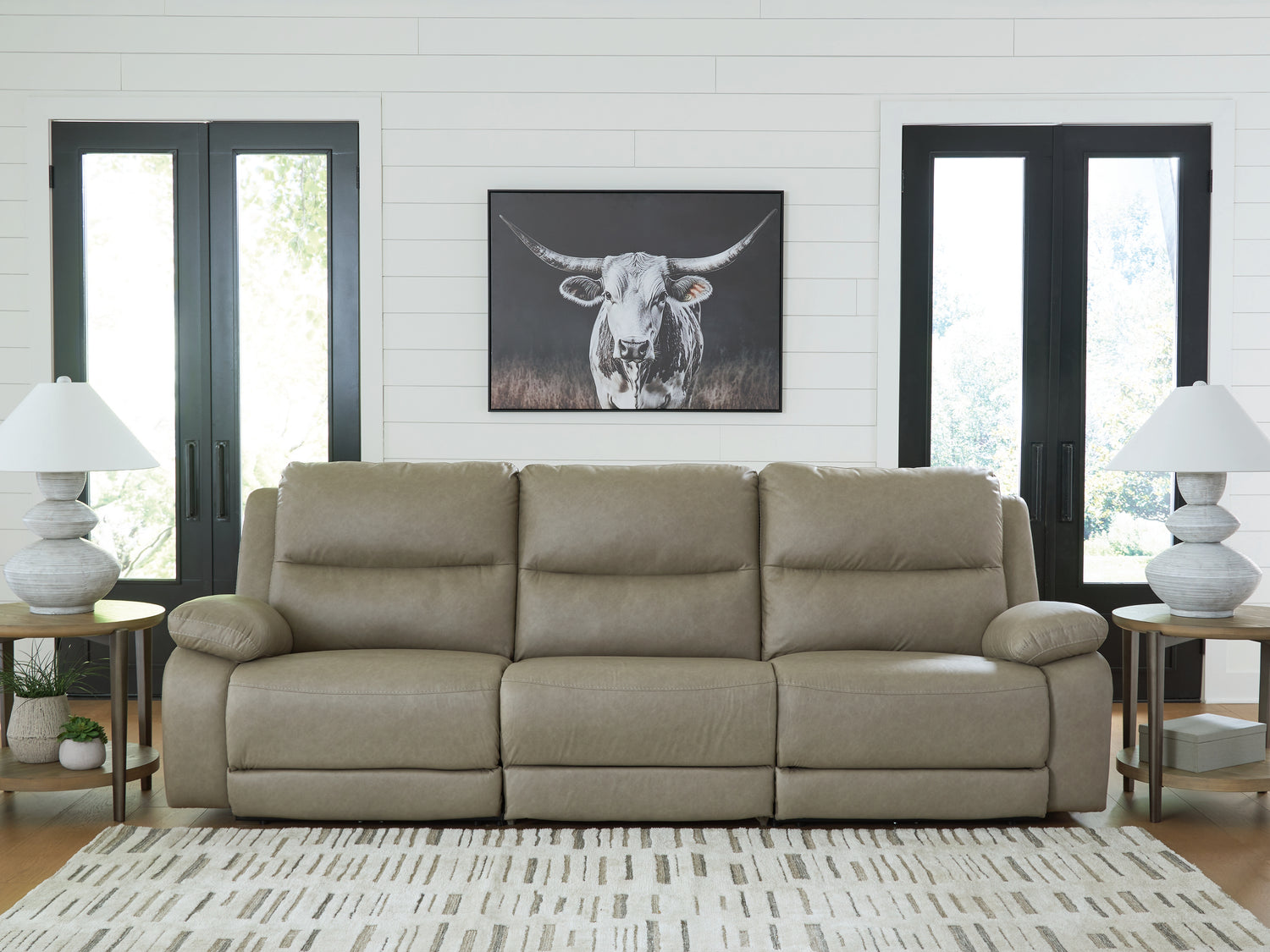 Furniture City Houma - Ashley Furniture - Narwhal Place 3-Piece Power Reclining Sectional - 3-Piece Power Reclining Sectional - PC99201S1