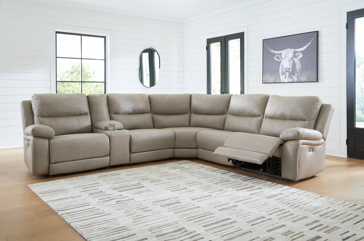 Furniture City Houma - Ashley Furniture - Narwhal Place 6-Piece Power Reclining Sectional - 6-Piece Power Reclining Sectional - PC99201S10