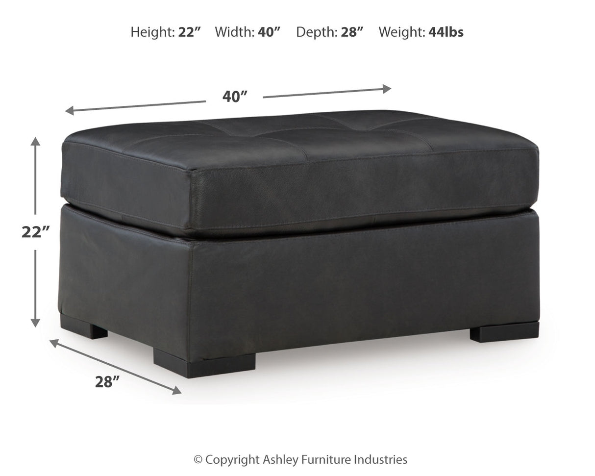 Brindley Pier Oversized Accent Ottoman
