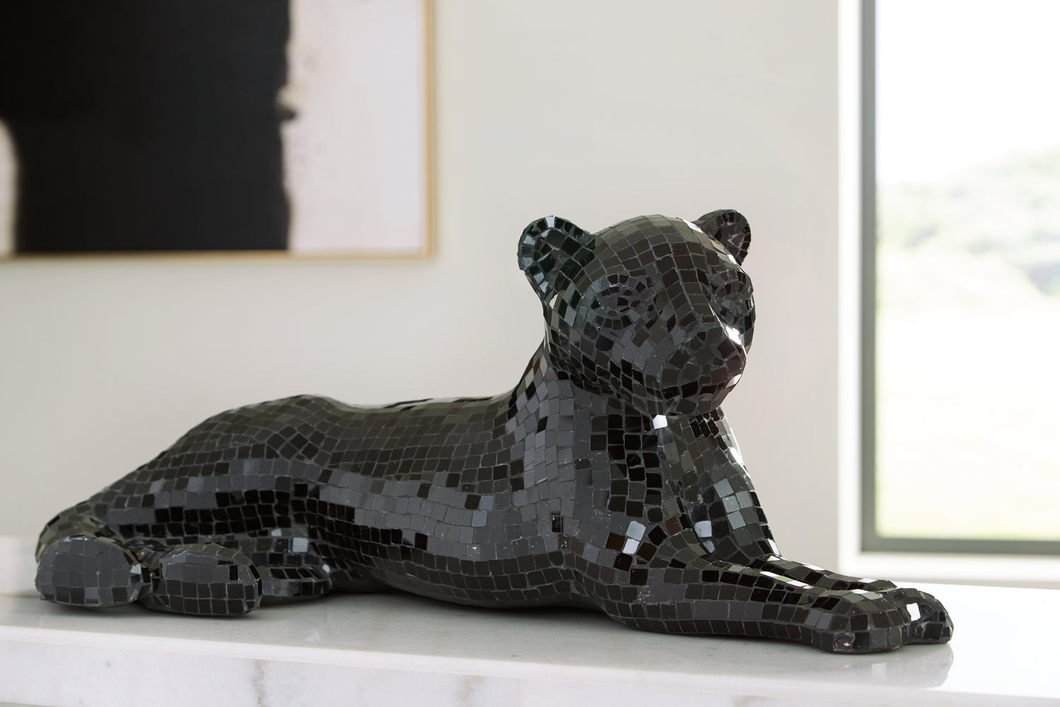 Furniture City Houma - Ashley Furniture - Drice Panther Sculpture - Sculpture / Black - A2000419