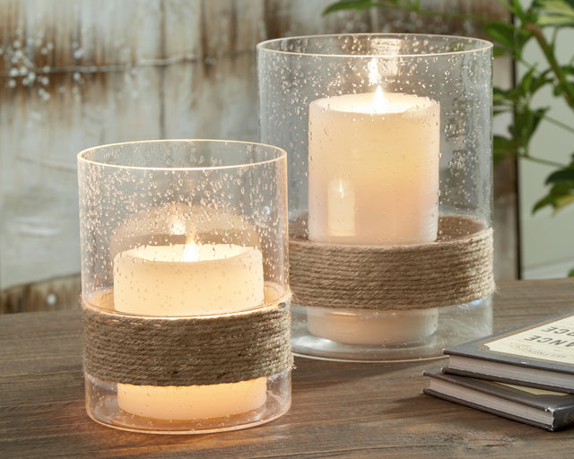 Furniture City Houma - Ashley Furniture - Eudocia Candle Holder (Set of 2) - Candle Holder Set (Set of 2) - A2000456