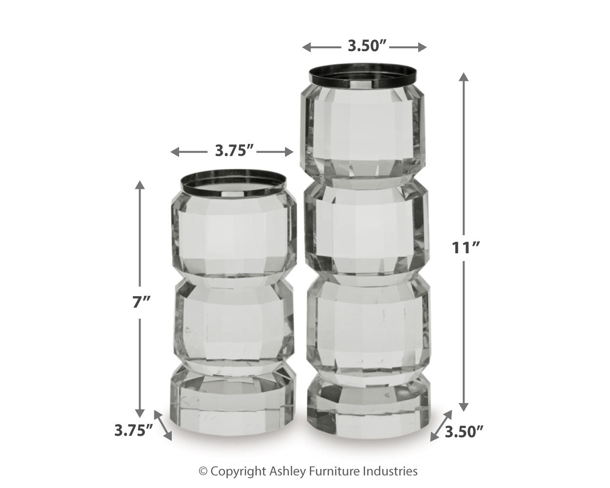 Brentley Candle Holder Set (Set of 2)