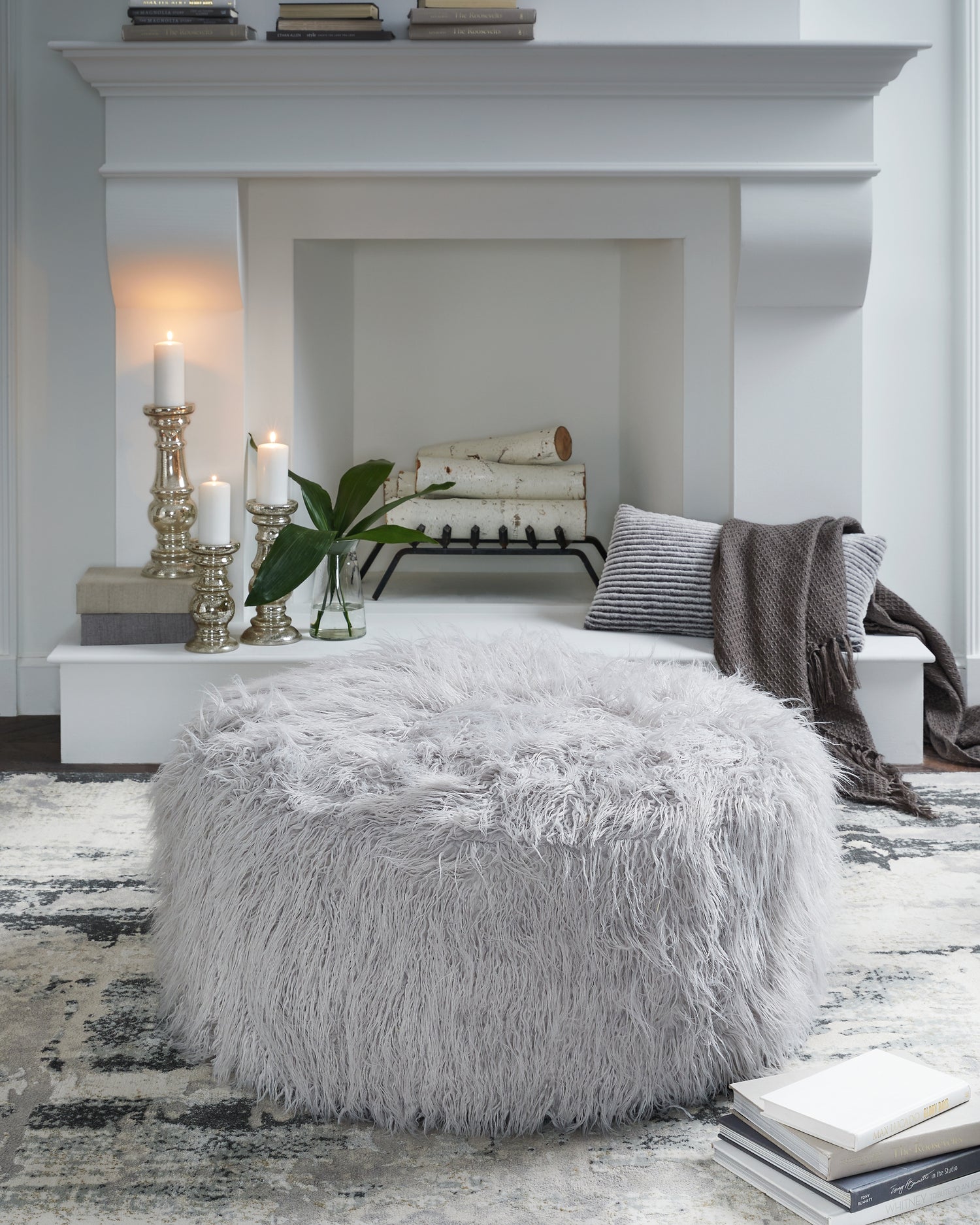 Furniture City Houma - Ashley Furniture - Galice Oversized Accent Ottoman - Oversized Accent Ottoman / Light Gray - A3000333
