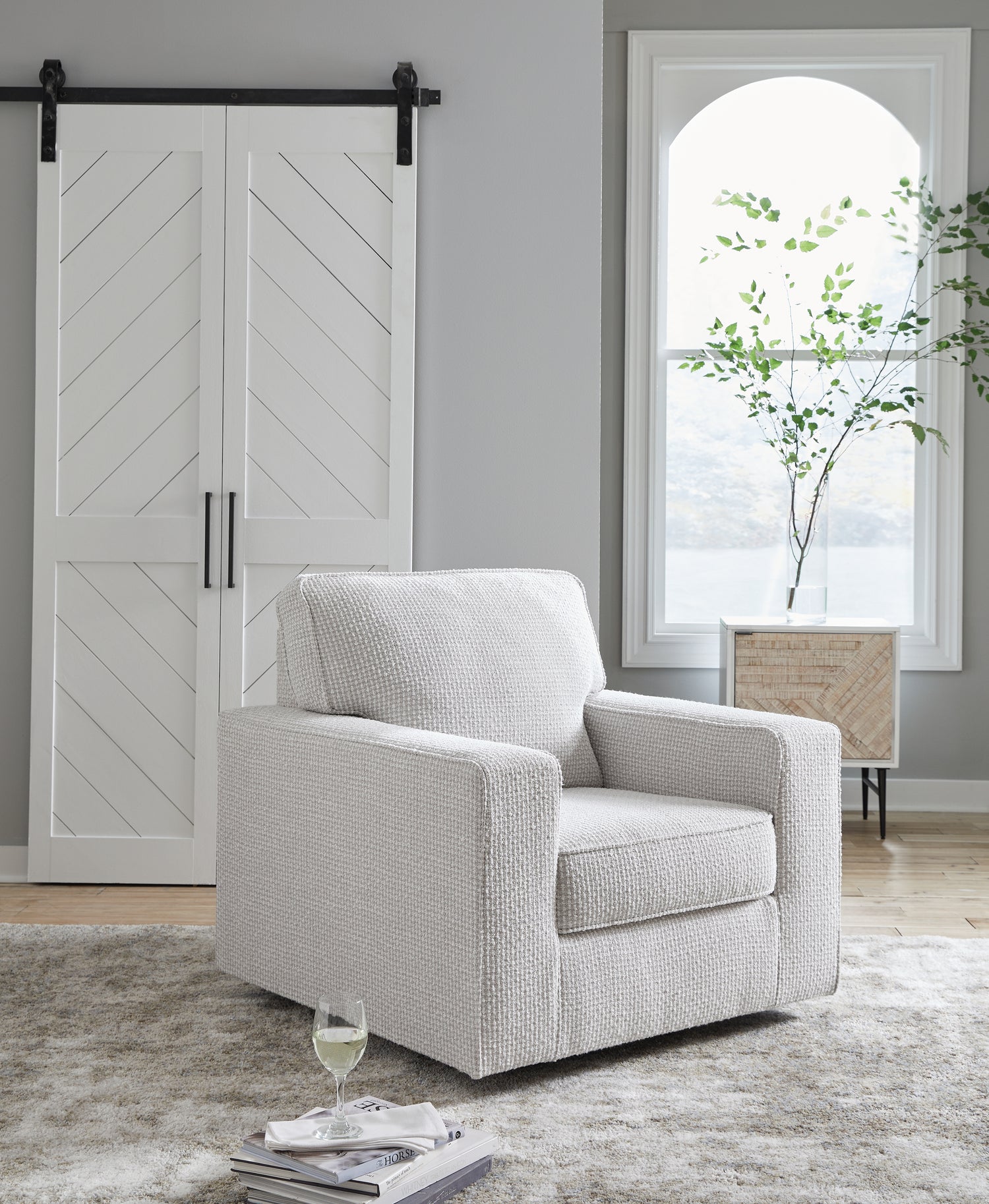 Furniture City Houma - Ashley Furniture - Olwenburg Swivel Accent Chair - Swivel Accent Chair / Taupe - A3000650