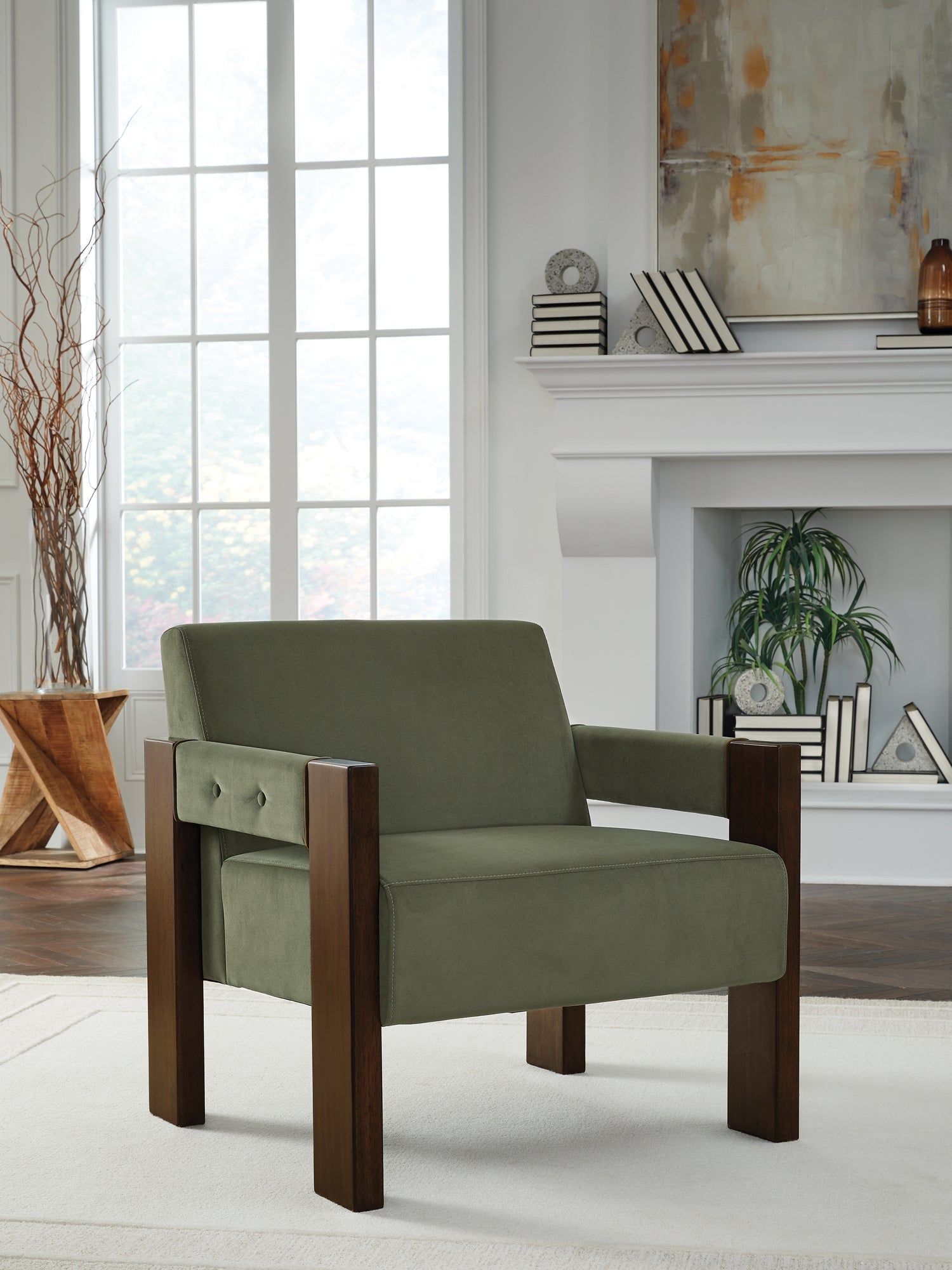 Furniture City Houma - Ashley Furniture - Adlanlock Accent Chair - Accent Chair / Olive - A3000740