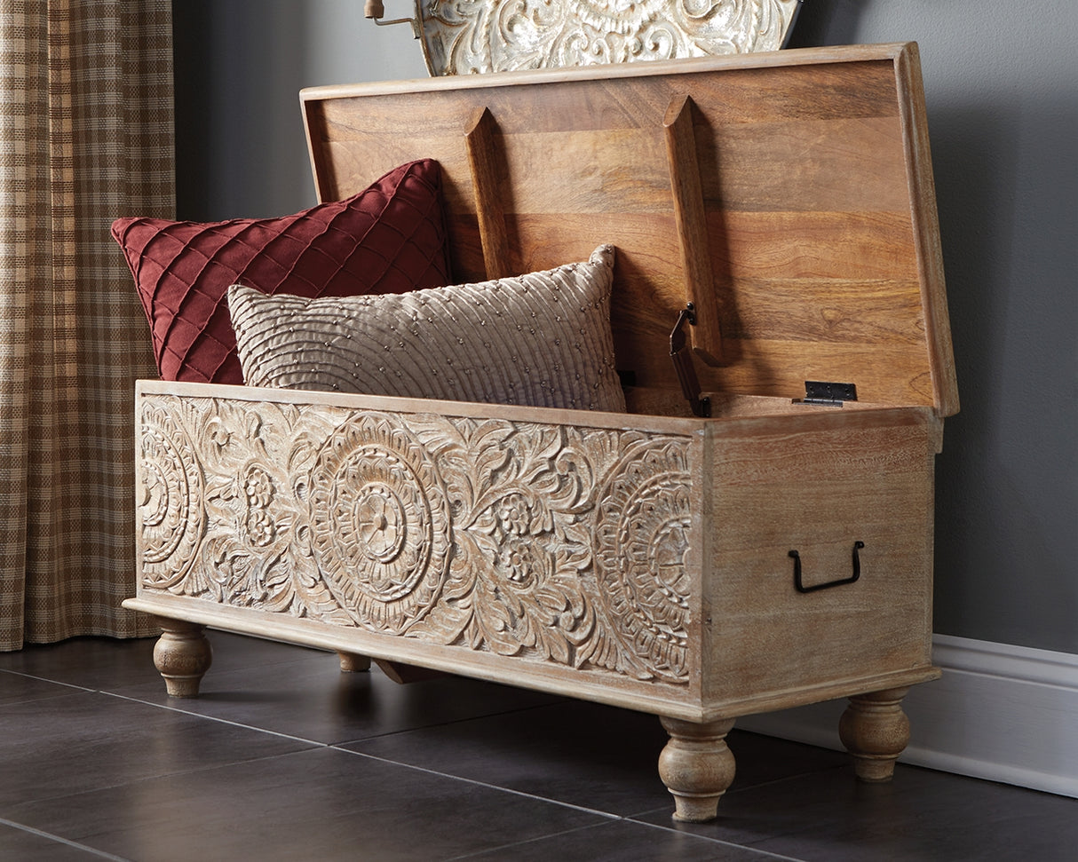 Furniture City Houma - Ashley Furniture - Fossil Ridge Storage Bench - Storage Bench - A4000039