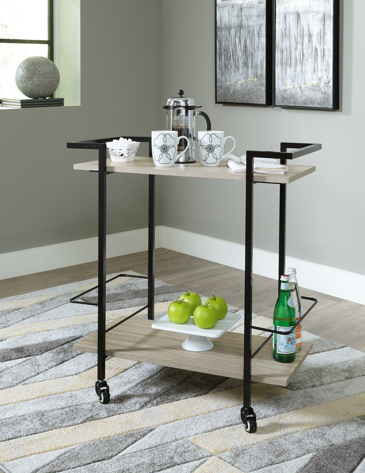 Furniture City Houma - Ashley Furniture - Waylowe Bar Cart - Bar Cart - A4000389