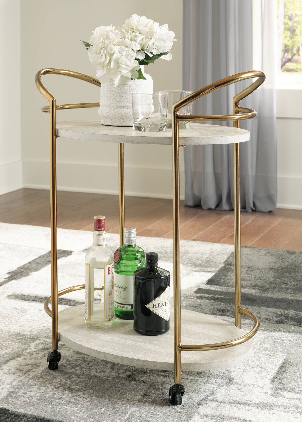 Furniture City Houma - Ashley Furniture - Tarica Bar Cart - Bar Cart - A4000502