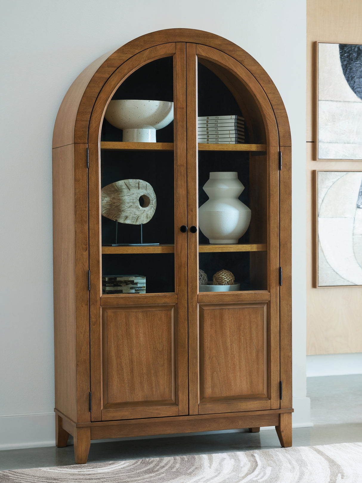 Furniture City Houma - Ashley Furniture - Dagandale Accent Cabinet - Accent Cabinet / Natural/Black - A4000705