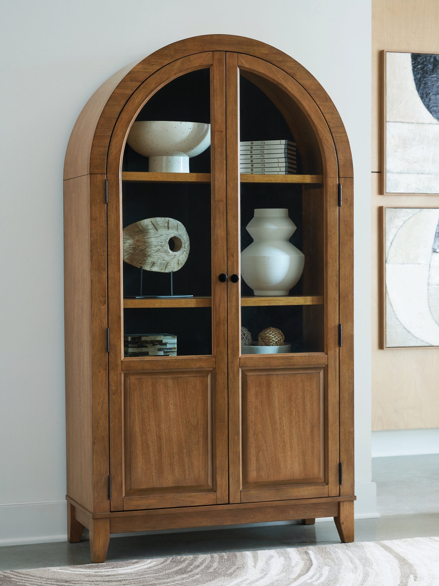 Furniture City Houma - Ashley Furniture - Dagandale Accent Cabinet - Accent Cabinet / Natural/Black - A4000705