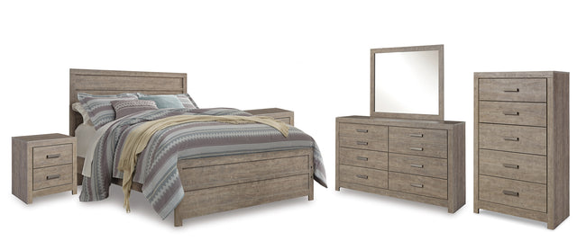 Furniture City Houma - Ashley Furniture - Culverbach Queen Panel Bed with Dresser and Mirror, Chest and 2 Nightstands - Queen Panel Bed with Dresser, Mirror, Chest and 2 Nightstands - B070B13