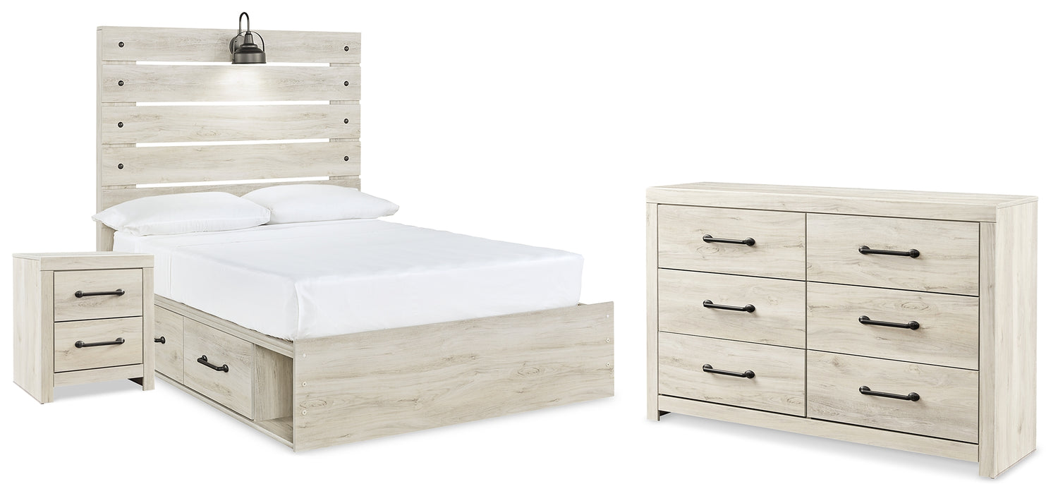 Furniture City Houma - Ashley Furniture - Cambeck Full Panel Bed with Storage, Dresser and Nightstand - Full Panel Bed with Storage, Dresser and Nightstand - B192B113