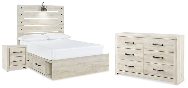 Furniture City Houma - Ashley Furniture - Cambeck Full Panel Bed with Storage, Dresser and Nightstand - Full Panel Bed with Storage, Dresser and Nightstand - B192B113