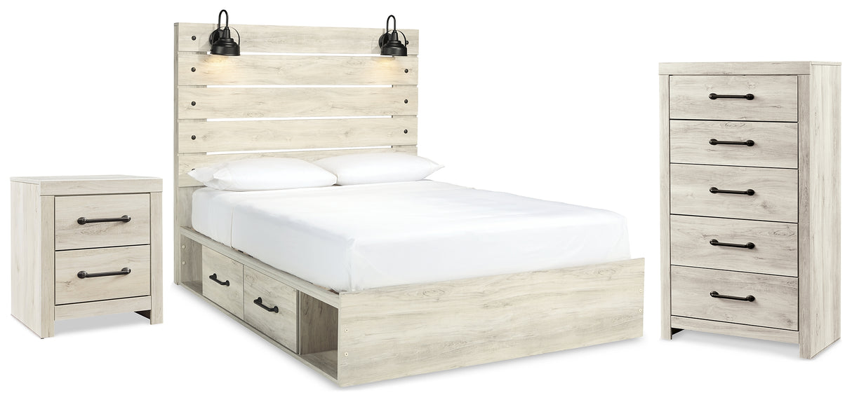 Furniture City Houma - Ashley Furniture - Cambeck Queen Storage Bed, Chest and Nightstand - Queen Storage Bed, Chest and Nightstand - B192B109