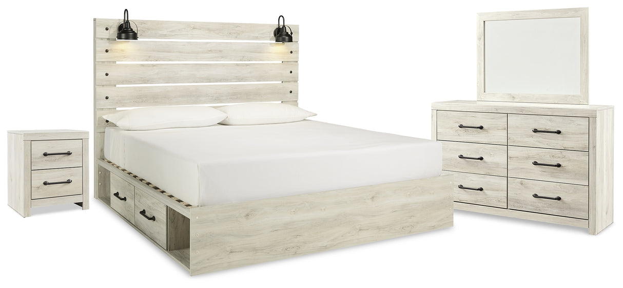 Furniture City Houma - Ashley Furniture - Cambeck King Panel Storage Bed, Dresser, Mirror and Nightstand - King Panel Storage Bed, Dresser, Mirror and Nightstand - B192B111