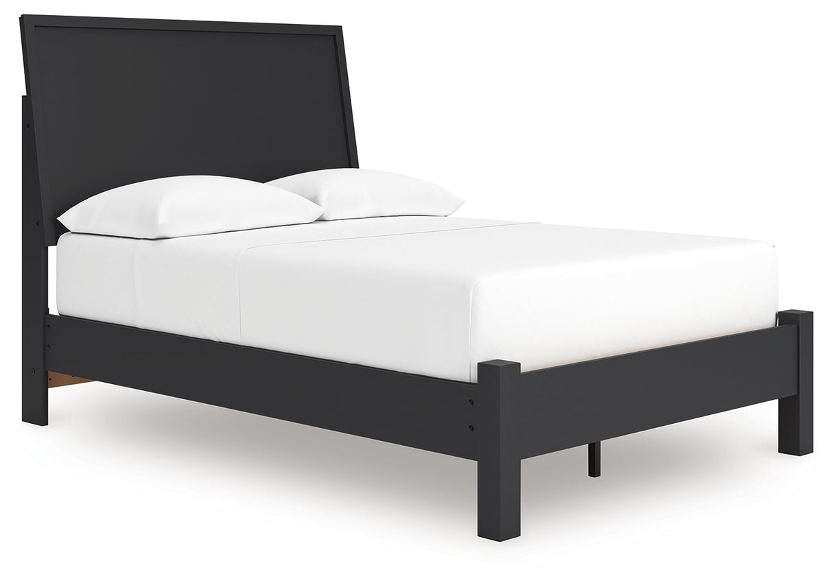 Danziar Full Panel Bed, Dresser and Mirror