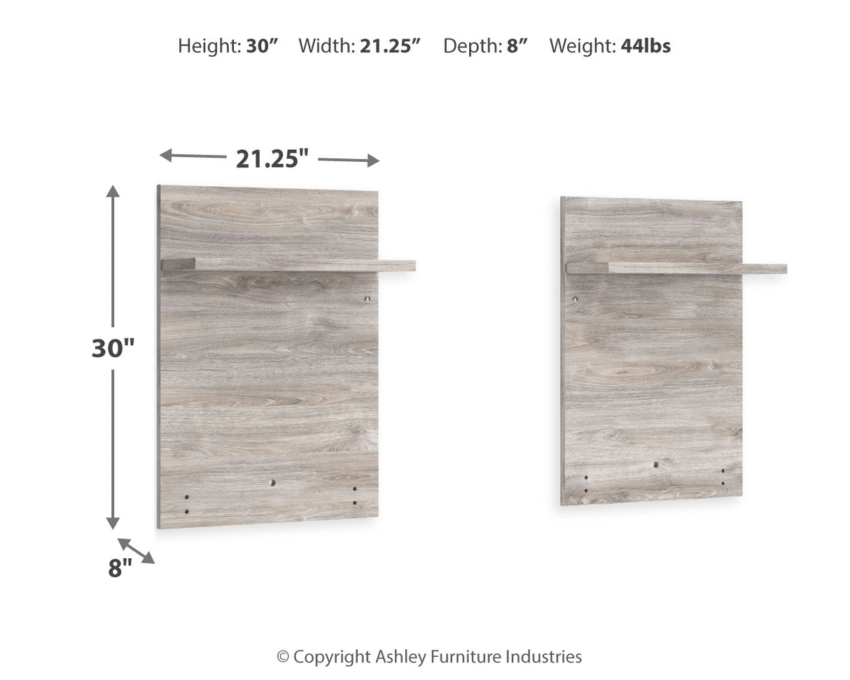 Vessalli Queen Panel Bed with Extensions, Dresser and Mirror