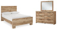 Furniture City Houma - Ashley Furniture - Hyanna Full Panel Bed, Dresser and Mirror - Full Panel Bed, Dresser and Mirror - B1050B23