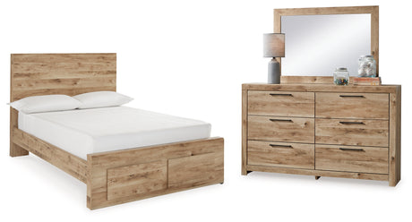 Furniture City Houma - Ashley Furniture - Hyanna Full Panel Storage Bed, Dresser and Mirror - Full Panel Storage Bed, Dresser and Mirror - B1050B39