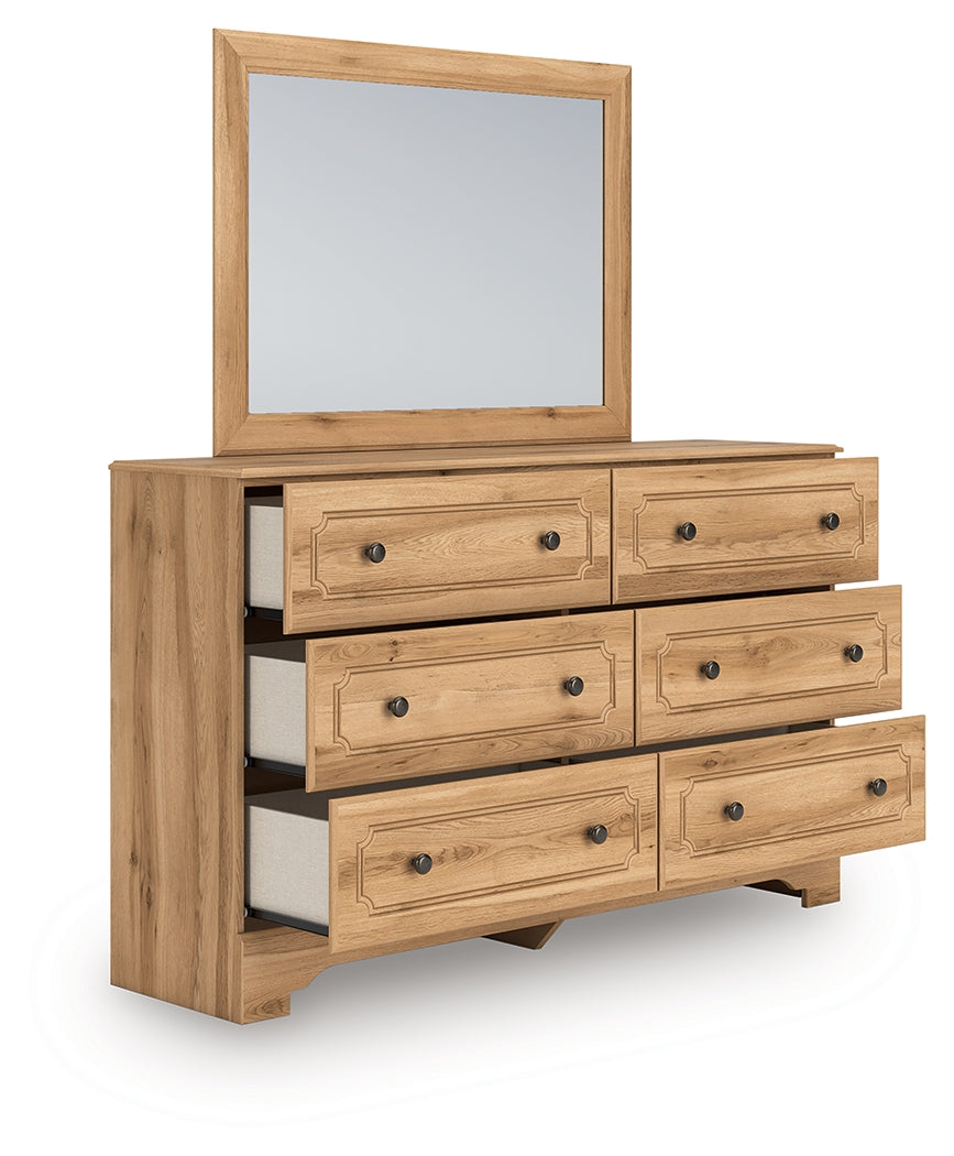 Aleaport Queen Panel Bed, Dresser, Mirror and Nightstand