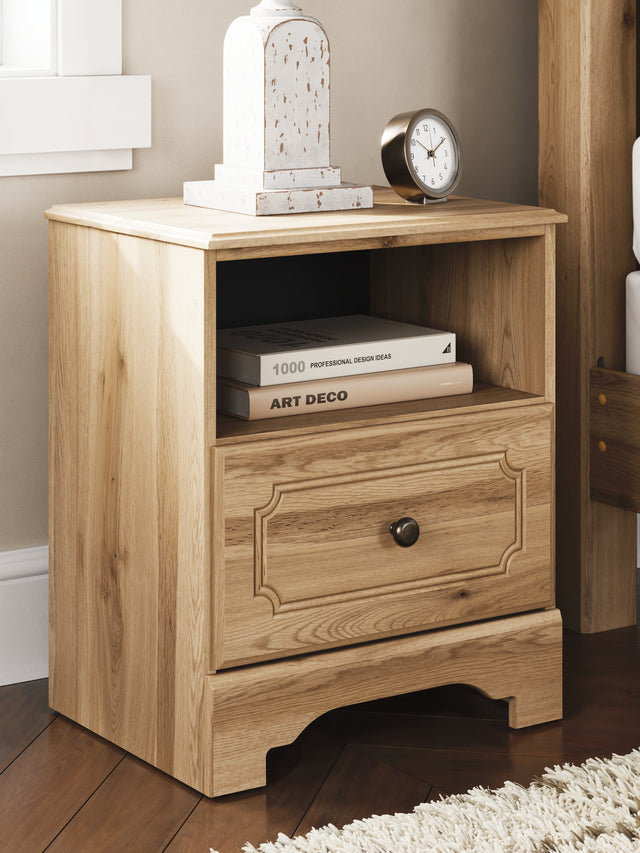 Furniture City Houma - Ashley Furniture - Aleaport Nightstand - One Drawer Night Stand - PCB1075-91