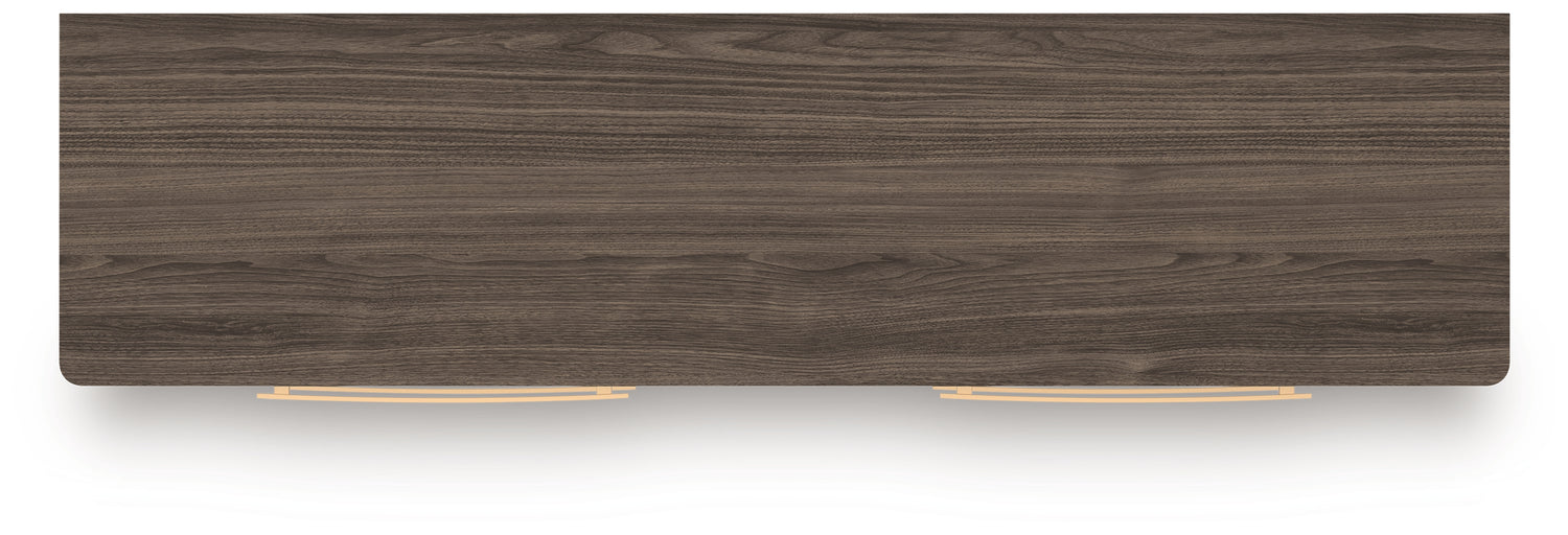 Kendanport Queen Upholstered Bed, Dresser and Nightstand