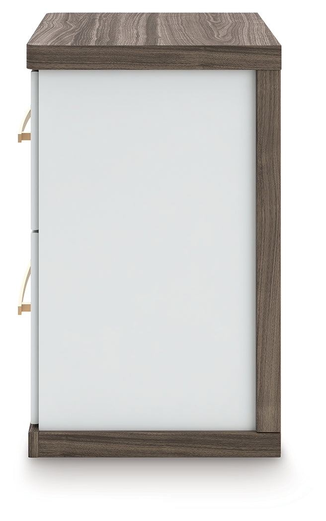 Kendanport King Upholstered Bed, Dresser and Nightstand