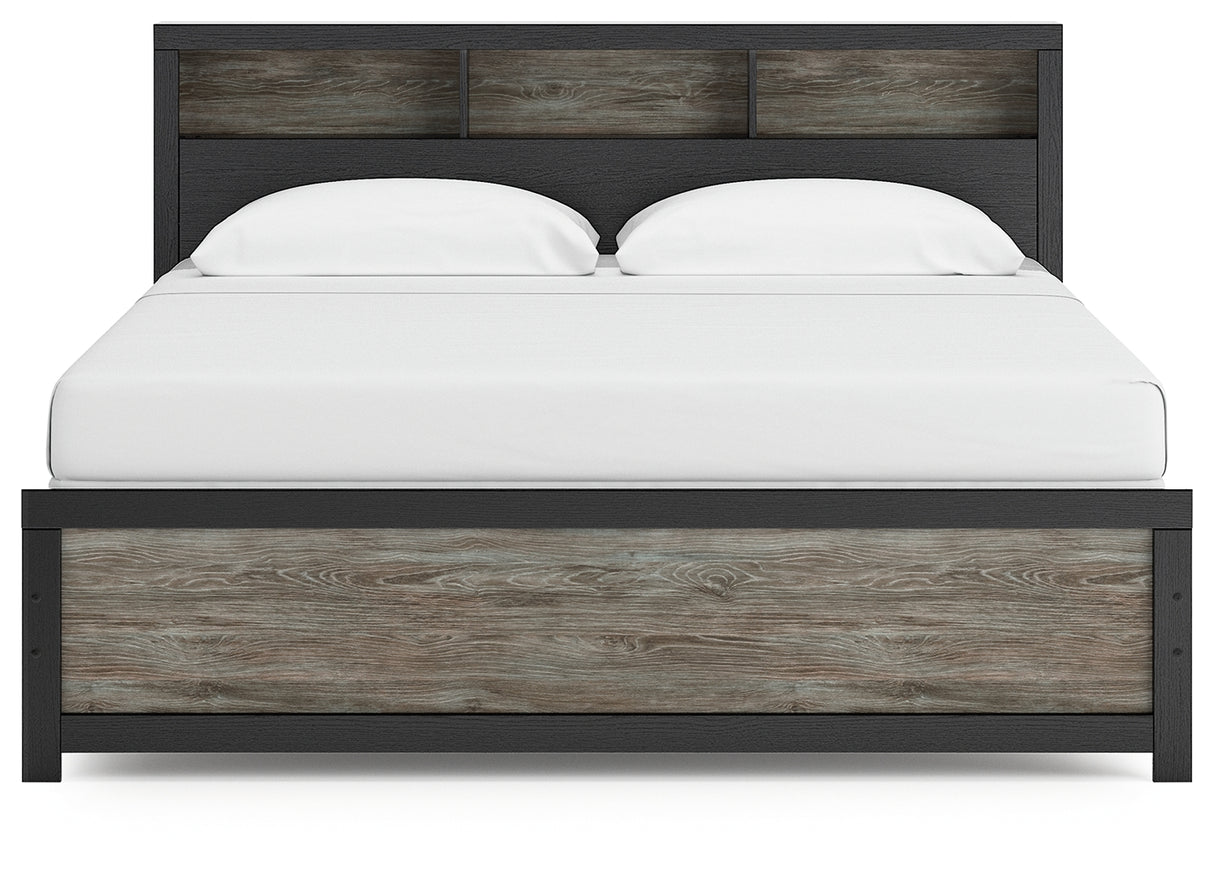 Broachmyn King Bookcase Panel Bed