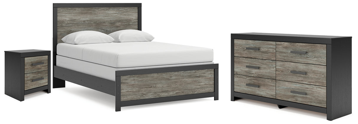 Broachmyn Queen Panel Bed, Dresser and Nightstand