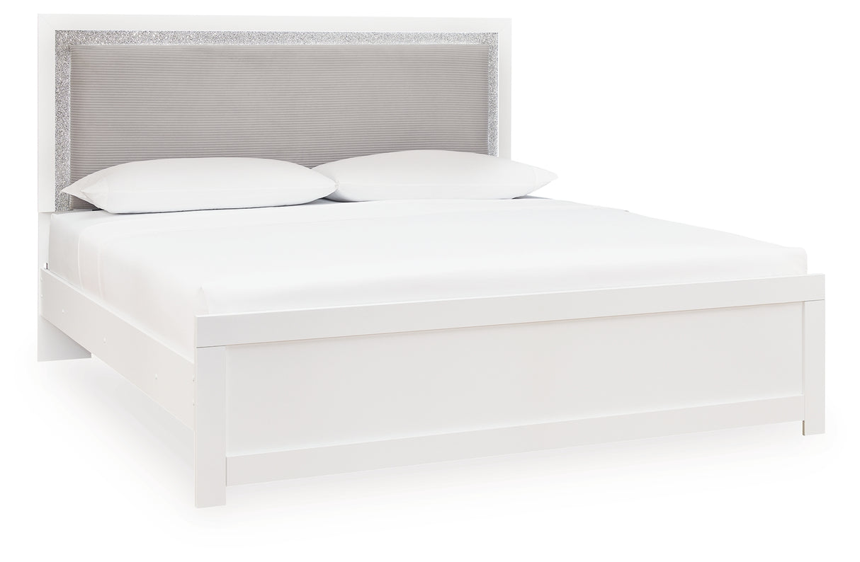 Maeling King Upholstered Panel Bed