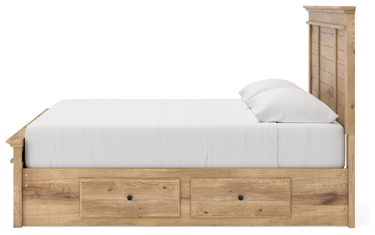 Makidern King Panel Storage Bed